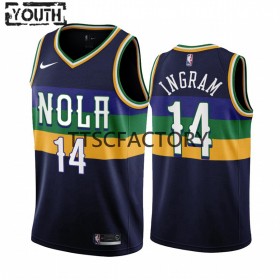 New Orleans Pelicans Brandon Ingram 14 Nike 2022-23 City Edition Navy Pelipaidat Swingman - Lasten